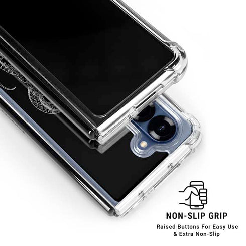 Dragon Ball Z Negative Shenron Galaxy Z Fold6 Clear Case